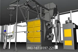 Спосіб продовження терміну служби дробеструйної машини для вішалки